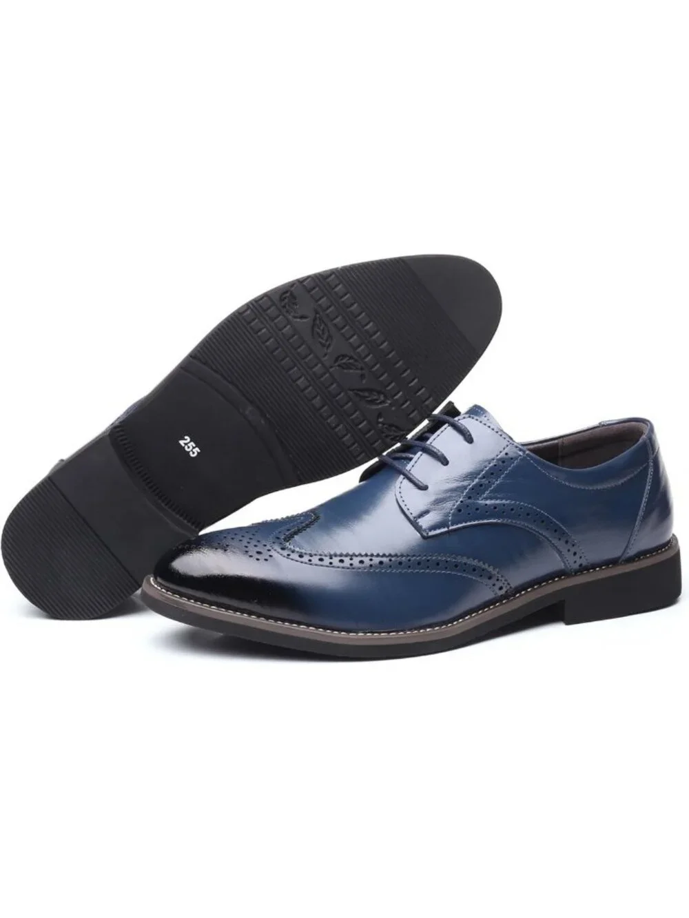 Stylish Men's Manmade Leather Lace-up Formal Dress Wingtips Oxfords Shoes
